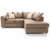 Chicago Velvet Corner Sofa - Color Tan Brown 1 Chicago Velvet Corner Sofa - Color Tan Brown -Living Room Furniture Store 23565286 1