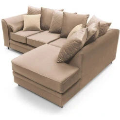 Chicago Velvet Corner Sofa - Color Tan Brown -Living Room Furniture Store 23565286 5
