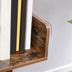 VASAGLE Bookshelf, Tree-Shaped Bookcase With 13 Storage Shelves, 86 X 25 X 140 Cm, With Rounded Corners, Rustic Brown By SONGMICS LBC67BXV1 10 VASAGLE Bookshelf, Tree-Shaped Bookcase With 13 Storage Shelves, 86 X 25 X 140 Cm, With Rounded Corners, Rustic Brown By SONGMICS LBC67BXV1 -Living Room Furniture Store 23774056 4