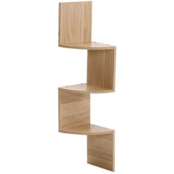 Livingandhome 3 Tier Corner Wall Mounted Storage Shelf 10 Livingandhome 3 Tier Corner Wall Mounted Storage Shelf -Living Room Furniture Store 23822308 4