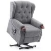 HARROGATE FABRIC RISE RECLINER PEBBLE GREY
