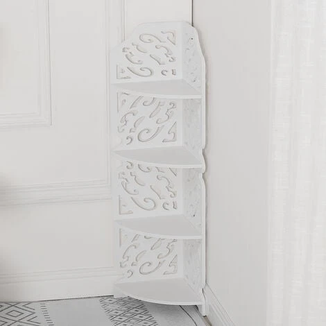 Livingandhome 4 Tier Bookshelf Storage Unit Stand 5 Livingandhome 4 Tier Bookshelf Storage Unit Stand - Image 3