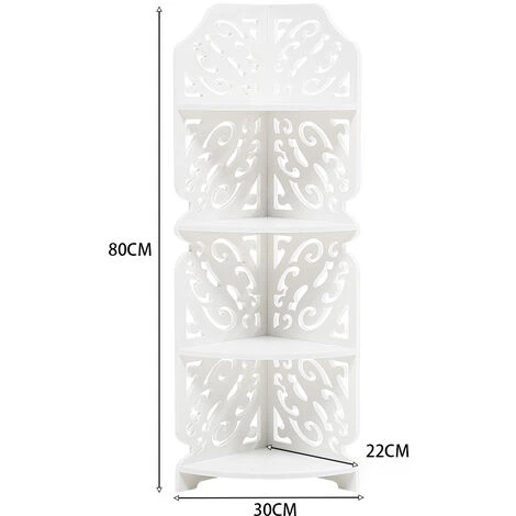 Livingandhome 4 Tier Bookshelf Storage Unit Stand 7 Livingandhome 4 Tier Bookshelf Storage Unit Stand - Image 5