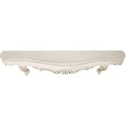 ANTIQUED WHITE FINISH WALL SHELF W59XD13XH14 CM 8 ANTIQUED WHITE FINISH WALL SHELF W59XD13XH14 CM -Living Room Furniture Store 25146220 3
