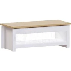 Arlington Sliding Top Coffee Table With Shelf Living Room Furniture, White -Living Room Furniture Store 25534659 5