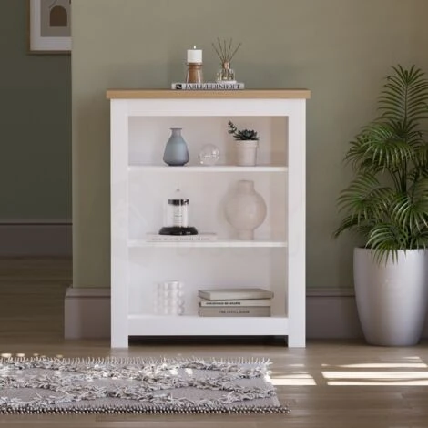 Arlington 3 Tier Bookcase Shelving Storage Unit, White 6 Arlington 3 Tier Bookcase Shelving Storage Unit, White - Image 4