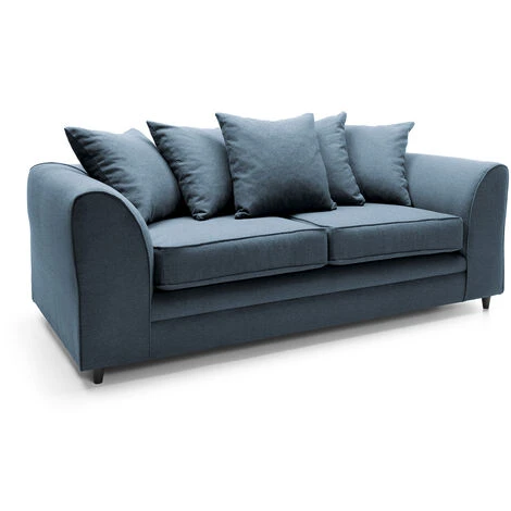 Darcy 3 Seater Sofa - Color Teal 5 Darcy 3 Seater Sofa - Color Teal - Image 3