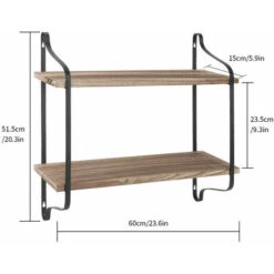 Large Rustic Industrial Pipe Wall Floating Shelf Wooden Storage Shelving Unit 11 Large Rustic Industrial Pipe Wall Floating Shelf Wooden Storage Shelving Unit -Living Room Furniture Store 25918509 5