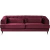 Retro Velvet 3 Seater Sofa Burgundy Tufted Chesterfield With Cushions Sletta 2 Retro Velvet 3 Seater Sofa Burgundy Tufted Chesterfield With Cushions Sletta -Living Room Furniture Store 26218696 1