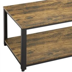 Yaheetech Coffee Table Wood Vintage Accent Furniture Table， Rustic Brown -Living Room Furniture Store 26316848 4