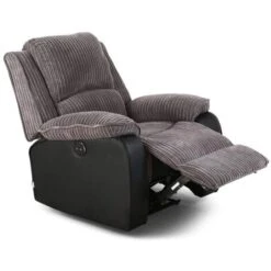 Postana Electric Armchair In Jumbo Cord Fabric Recliner Sofa Chair (Grey) 8 Postana Electric Armchair In Jumbo Cord Fabric Recliner Sofa Chair (Grey) -Living Room Furniture Store 27998888 2