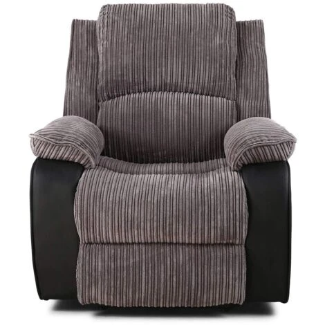 Postana Electric Armchair In Jumbo Cord Fabric Recliner Sofa Chair (Grey) 6 Postana Electric Armchair In Jumbo Cord Fabric Recliner Sofa Chair (Grey) - Image 4