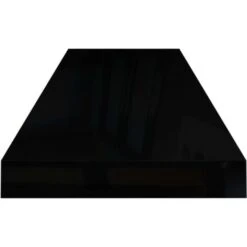 Floating Wall Shelf High Gloss Black 80x23.5x3.8 Cm MDF VidaXL -Living Room Furniture Store 28047793 5