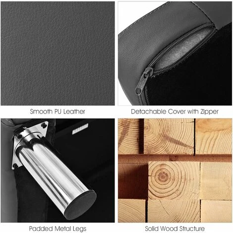 COSTWAY Sofa Single Chair,60D X 70W X 62H,PU Leather Leisure Accent Loveseat Couch With Pillow And Armrest, Upholstered Padded Guest Sofa 7 COSTWAY Sofa Single Chair,60D X 70W X 62H,PU Leather Leisure Accent Loveseat Couch With Pillow And Armrest, Upholstered Padded Guest Sofa - Image 5