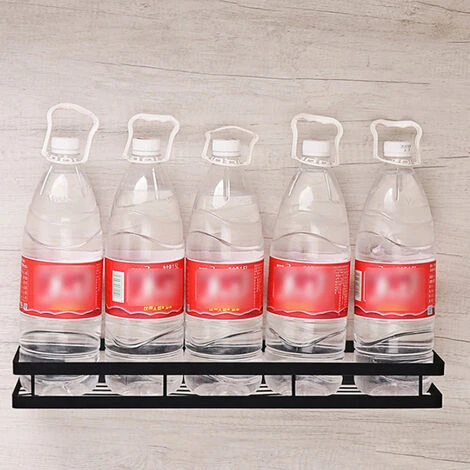 Livingandhome 40CM Wall Mounted Metal Herb Spice Jar Holder 4 Livingandhome 40CM Wall Mounted Metal Herb Spice Jar Holder - Image 2