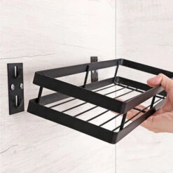 Livingandhome 40CM Wall Mounted Metal Herb Spice Jar Holder 9 Livingandhome 40CM Wall Mounted Metal Herb Spice Jar Holder -Living Room Furniture Store 28373740 3