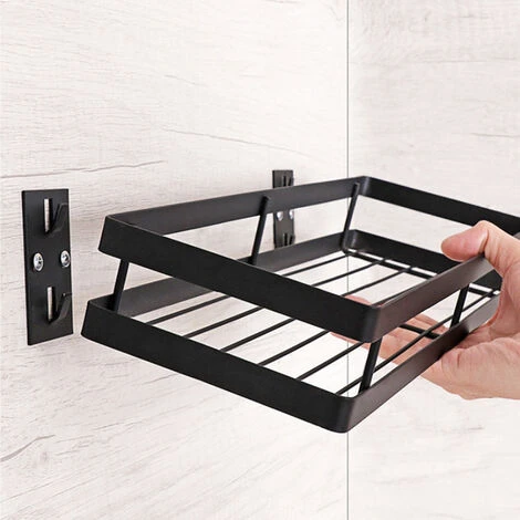 Livingandhome 40CM Wall Mounted Metal Herb Spice Jar Holder 5 Livingandhome 40CM Wall Mounted Metal Herb Spice Jar Holder - Image 3