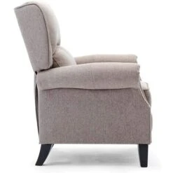 More4Homes CHARLOTTE MODERN FABRIC PUSHBACK RECLINER ARMCHAIR SOFA ACCENT CHAIR RECLINING (Pumice) 10 More4Homes CHARLOTTE MODERN FABRIC PUSHBACK RECLINER ARMCHAIR SOFA ACCENT CHAIR RECLINING (Pumice) -Living Room Furniture Store 28543206 4