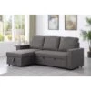 Reegan L Shaped Corner Sofa Bed In Grey, With Hidden Storage And Reversible Chaise. 2 Reegan L Shaped Corner Sofa Bed In Grey, With Hidden Storage And Reversible Chaise. -Living Room Furniture Store 29016679 1