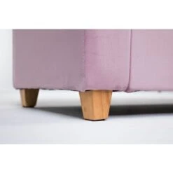 Hana Velvet Ottoman Large Padded Storage Bench - Pink -Living Room Furniture Store 29016772 4