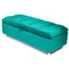 Coco Luxury Ottoman Storage Bench With Comfortable Padded Lid - Emerald -Living Room Furniture Store 29016790 1
