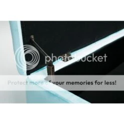 Gigi Velvet Ottoman Large Storage Bench - Blue -Living Room Furniture Store 29016791 4