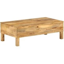 Coffee Table Solid Mango Wood 110x55x35 Cm -Living Room Furniture Store 29788175 3
