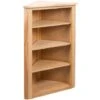 Corner Shelf 59x36x100 Cm Solid Oak Wood -Living Room Furniture Store 30312919 1