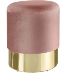 Stool Sarina Upholstered Velvet Look With Storage Space - 300kg Capacity - Bar Stool, Dressing Table Chair, Dressing Table Stool - Rose -Living Room Furniture Store 32290189 4