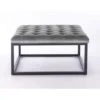 Falun Footstool With Seal Grey Velvet, W87xD87xH46 Cm 2 Falun Footstool With Seal Grey Velvet, W87xD87xH46 Cm -Living Room Furniture Store 32465804 1