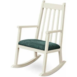 Wooden Kids Rocking Chair Children Armchair Seating Rocker W/ Soft Cushion Home