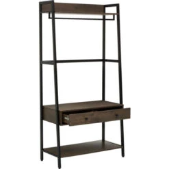 Premier Housewares Bradbury Dark Oak Storage Unit -Living Room Furniture Store 33514806 3