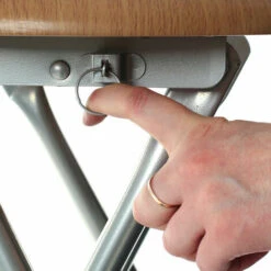 Premier Housewares Wood Veneer Seat Folding Stool -Living Room Furniture Store 33514819 4