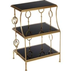 Premier Housewares Faiza 3 Tier Shelf Unit -Living Room Furniture Store 33514887 4