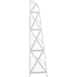 Premier Housewares New York Loft 4 Tier Distressed Shelf Unit 8 Premier Housewares New York Loft 4 Tier Distressed Shelf Unit -Living Room Furniture Store 33515089 3