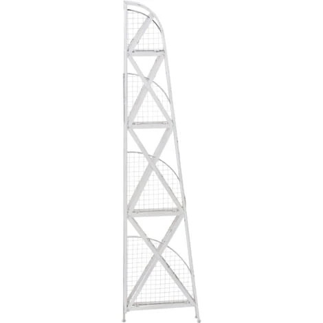 Premier Housewares New York Loft 4 Tier Distressed Shelf Unit 5 Premier Housewares New York Loft 4 Tier Distressed Shelf Unit - Image 3