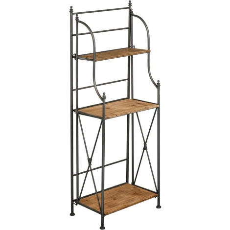 Premier Housewares Foundry 3 Tier Shelf Unit 3 Premier Housewares Foundry 3 Tier Shelf Unit