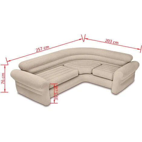 Inflatable Corner Sofa/Couch 257x203x76 Cm 68575NP INTEX 5 Inflatable Corner Sofa/Couch 257x203x76 Cm 68575NP INTEX - Image 3