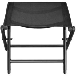 Folding Footstool Black Aluminium And Textilene VidaXL 10 Folding Footstool Black Aluminium And Textilene VidaXL -Living Room Furniture Store 3393775 4