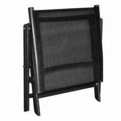 Folding Footstool Black Aluminium And Textilene VidaXL 11 Folding Footstool Black Aluminium And Textilene VidaXL -Living Room Furniture Store 3393775 5