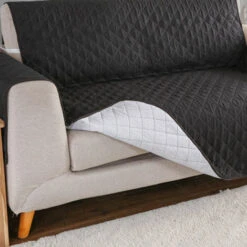 Sofa Cover Reversible Sofa Cover Water Resistant Sofa Cover With Foam Sticks Elastic Straps Pet Furniture Protector Kids Children Dog Cat -Living Room Furniture Store 34601486 3