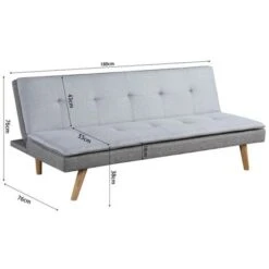 Zuma Versatile 3 Seater Fabric Sofa Bed With Strong Wooden Legs 10 Zuma Versatile 3 Seater Fabric Sofa Bed With Strong Wooden Legs -Living Room Furniture Store 34756305 4