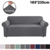 Stretch Sofa Cover Furniture Protector, Soft Sofa With Elastic Bottom, Checks Fleece Universal Solid Color Sofa Cover -Living Room Furniture Store 34976949 1