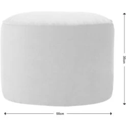 Icon Milano Velvet Pouffe, Bean Bag Footstool -Living Room Furniture Store 35238415 5