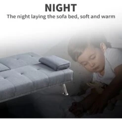 ELEGANT Grey Sofa Bed 3 Seater 3 Inclining Positions With Drink Cup Holder Luxury Sofa Bed For Living Room 11 ELEGANT Grey Sofa Bed 3 Seater 3 Inclining Positions With Drink Cup Holder Luxury Sofa Bed For Living Room -Living Room Furniture Store 35337734 5