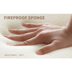 ELEGANT Cream Sofa Bed 3 Seater Adjustable 3 Inclining Positions Back Padded Sofabed Suite With 2 Cushions For Living Room -Living Room Furniture Store 35337735 5