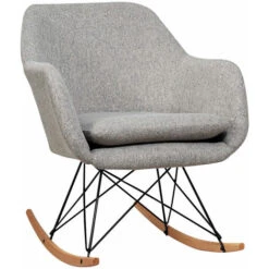 Accent Rocker Chair Upholstered Single Relax Sofa Home Relax Armchair Lounge