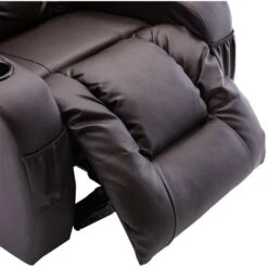 CAESAR HIGH BACK ELECTRIC BOND GRADE LEATHER RECLINER 3+2+1 SOFA ARMCHAIR SET BROWN 1 SEATER -Living Room Furniture Store 36227095 5