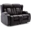 CAESAR HIGH BACK MANUAL BOND GRADE LEATHER RECLINER 3+2+1 SUITE SOFA ARMCHAIR SET BLACK 2 SEATER 1 CAESAR HIGH BACK MANUAL BOND GRADE LEATHER RECLINER 3+2+1 SUITE SOFA ARMCHAIR SET BLACK 2 SEATER -Living Room Furniture Store 36227096 1