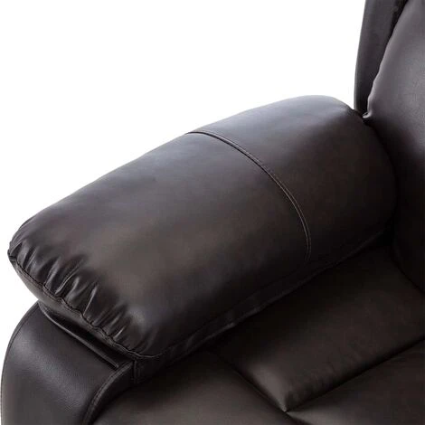 CHESTER HIGH BACK ELECTRIC BOND GRADE LEATHER RECLINER 3+2+1 SOFA ARMCHAIR SET BROWN 3 SEATER 7 CHESTER HIGH BACK ELECTRIC BOND GRADE LEATHER RECLINER 3+2+1 SOFA ARMCHAIR SET BROWN 3 SEATER - Image 5